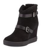 Christy Zip-up Wedge Bootie