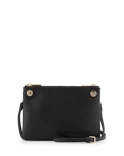 Lilli Mini Leather Crossbody Bag, Onyx