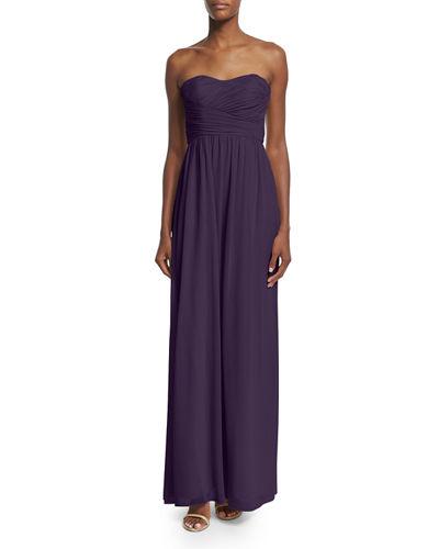 Strapless Ruched Gown