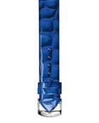 12mm Embossed Patent Leather Watch Strap, Cobalt Blue