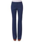 Marylin Slim Flare-leg Pants, Blue