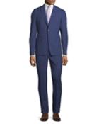 Slim-fit Two-piece Pinstriped Wool