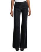 Demitria 2 Flared-leg Velvet Denim Jeans
