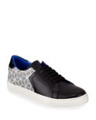 Men's Leather Graphic Low-top