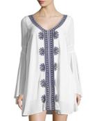Sina Embroidered Long-sleeve Tunic