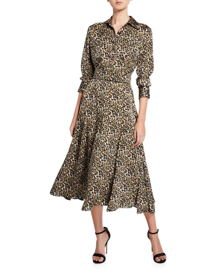 Lenora Leopard-print