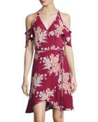 Delta Floral-print Wrap Dress,