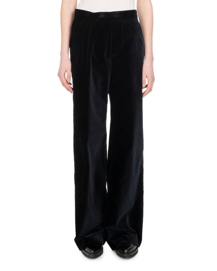 Panter Velvet Wide-leg Pants