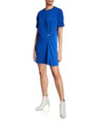 Mitchell Hook-front Crewneck Tee Dress