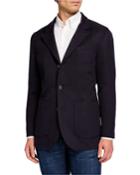 Men's Cashmere Patch Pocket Outerwear