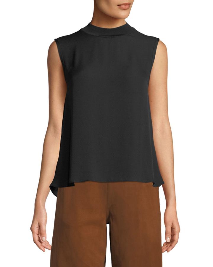 Ribbed-trim Tie-back