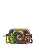 Tie-dye Leather Studded