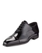Carmona Patent Lace-up Oxford, Black