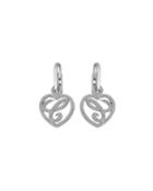 Estate 18k Chopardissimo Dangling Heart Earrings