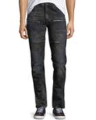 Distressed Stretch-denim