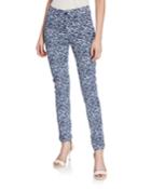 Slim Fit Floral-print Jeans