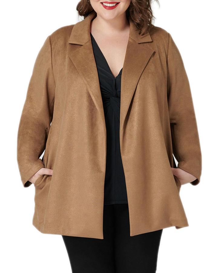Plus Size Metallic