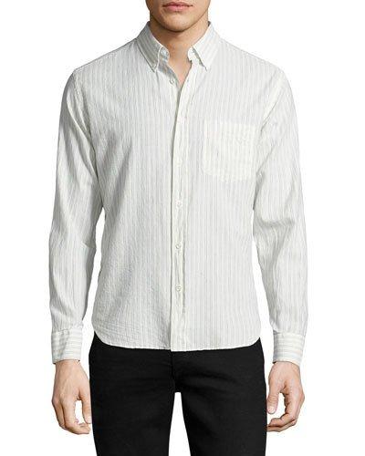 Rosedale Striped Button