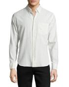 Rosedale Striped Button