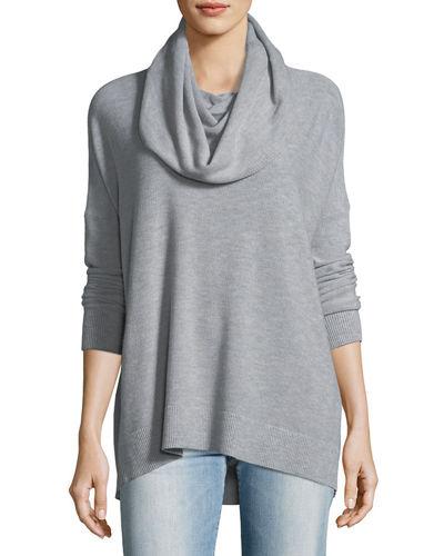 Cowl-neck Long-sleeve Top