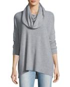 Cowl-neck Long-sleeve Top