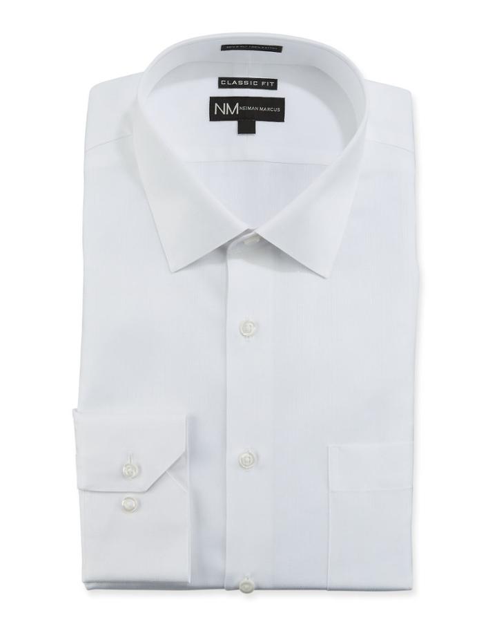Men's Regular Finish Classic Fit Check Dobby Dress