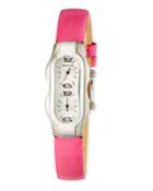 Mini Signature Watch W/ Diamonds & Pink