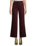 Daily High-rise Straight-leg Velvet Jeans