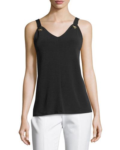 Sleeveless Grommet Tank