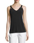 Sleeveless Grommet Tank