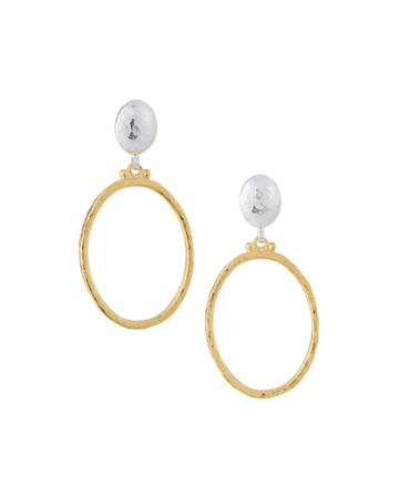 Hoopla Round Drop Earrings