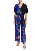 Karissa Floral Contrast Jumpsuit