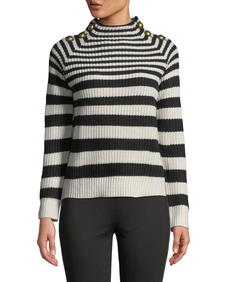 Funnel-neck Striped