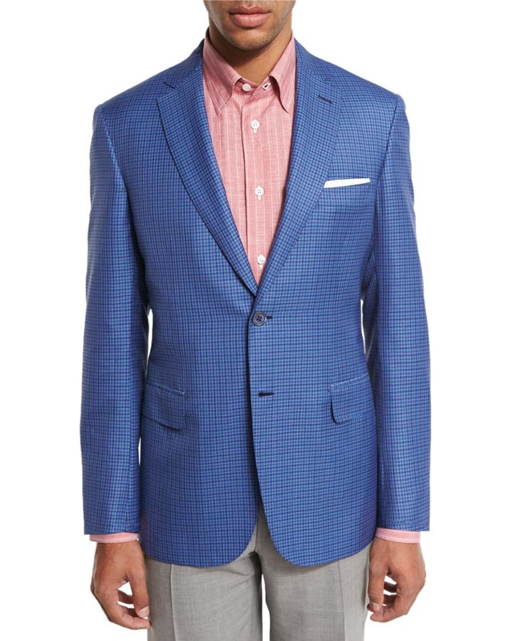 Check Two-button Sport Coat,