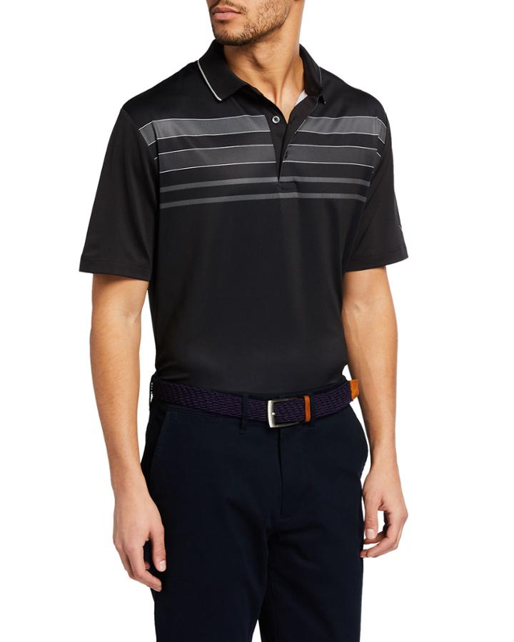 Men's Chest Stripe Polo