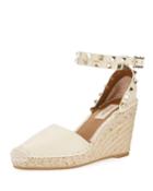 Rockstud Double Espadrille Wedge Pumps