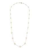 Long Graduating Illusion White Pearl Necklace