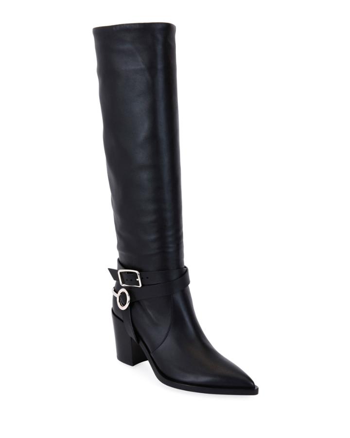 Tall Leather Riding Boots
