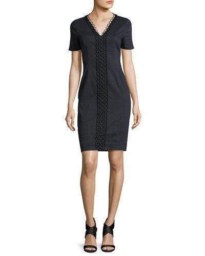 Loretta Short-sleeve Linen-blend