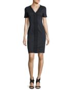 Loretta Short-sleeve Linen-blend