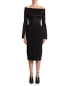 Anina Metallic Plisse Dress
