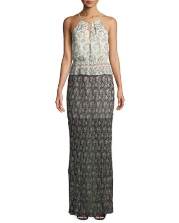Antonia Halter-neck Floral