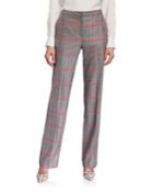 Taminotas Plaid Classic Straight-leg Trousers