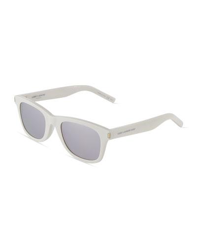 Surf Square Acetate Sunglasses, Ivory
