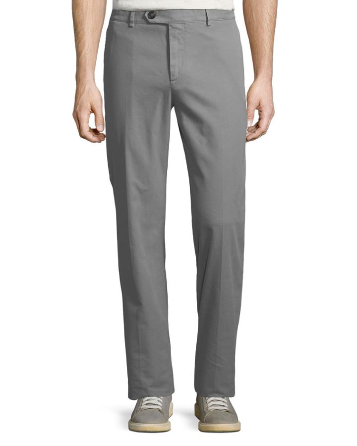 Men's Slim-fit Stretch Gabardine Pants