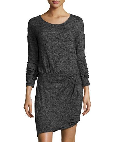 Pleated Drape Dress