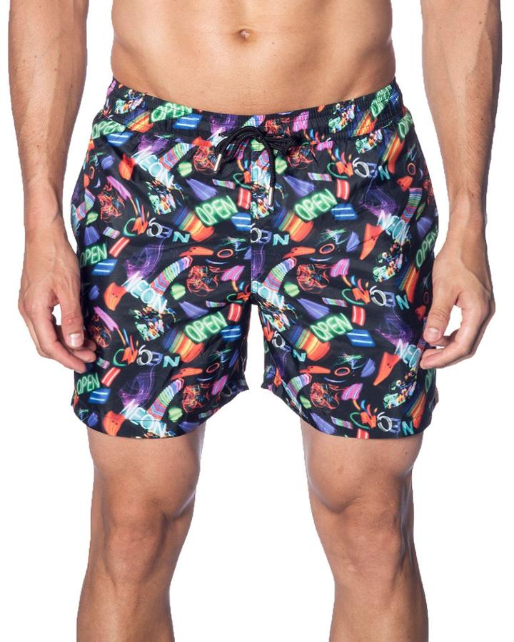 Men's Neon Lights Print