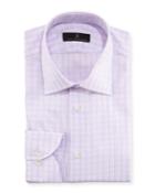 Windowpane Cotton Dress