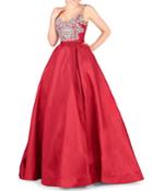 Sweetheart-neck Beaded Ball Gown