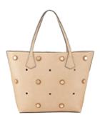 Studded Faux Tote Bag